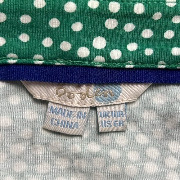 Boden green polka dot‎ midi dress J0033 - Picture 2 of 4